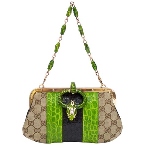 gucci snake head bag|gucci snakeskin handbag.